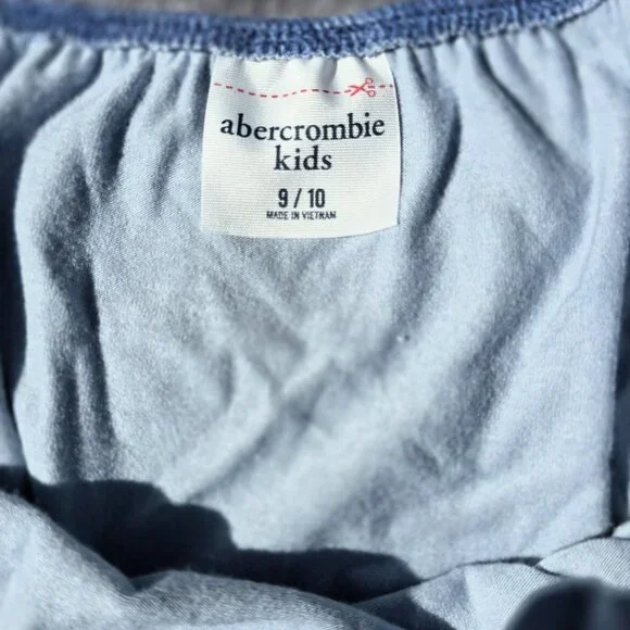 Abercrombie Kids Blue Tie-Dye Dress with Pockets & Bow – Size 9/10 - Picture 4 of 4